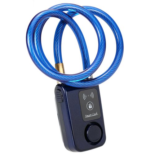 app-gesteuertes kabelschloss bluetooth alarm für fahrrad tür u.v.m