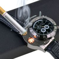 Armbanduhr mit Feuerzeug (ohne Gas)