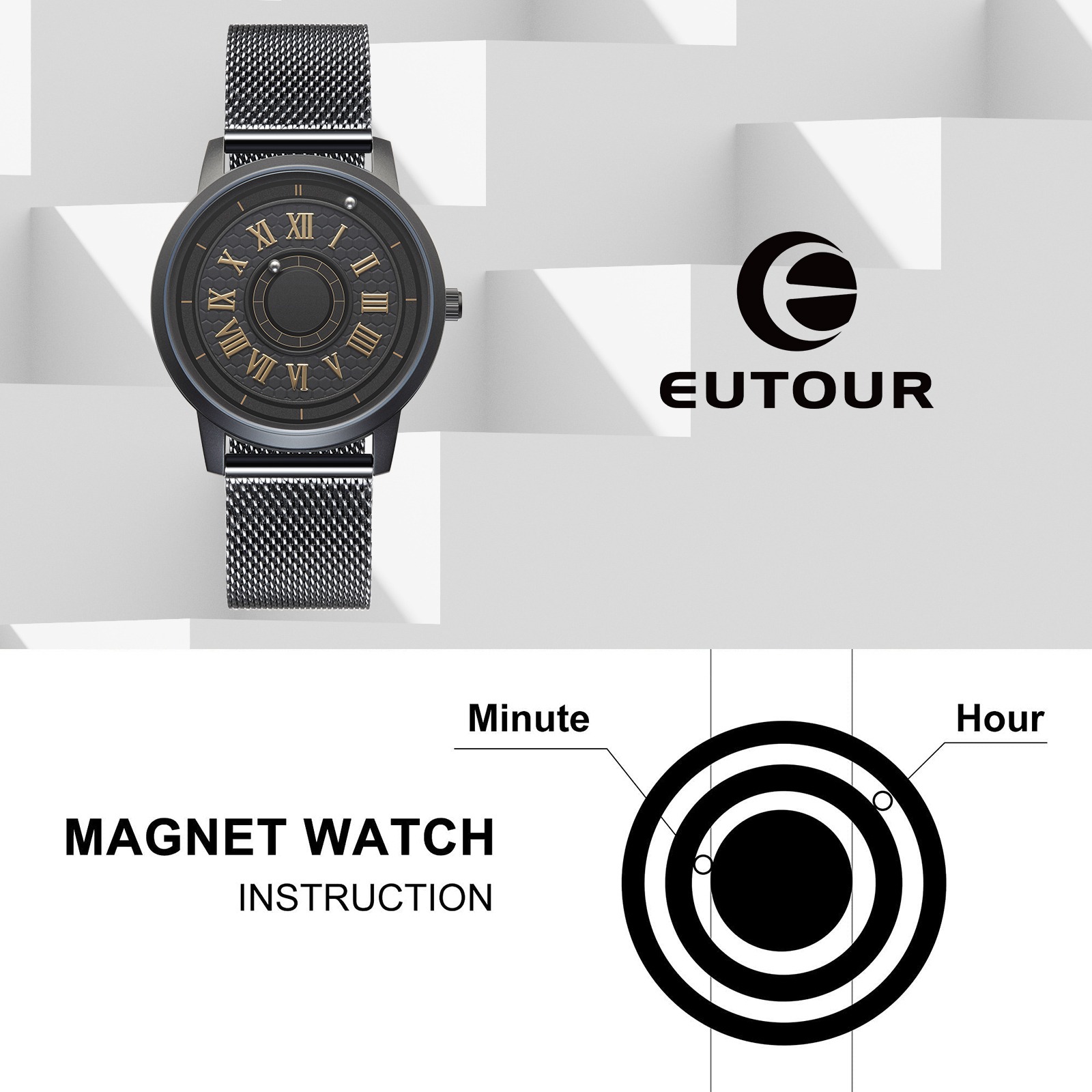 Armbanduhr Magnetuhr EUTOUR - PREISPARADIES